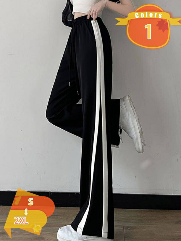 777円OFFクーポン 女性用ワイドレッグパンツ ニット生地 おしゃれ 通勤用 無地 ロング丈 ゴムウエスト ..