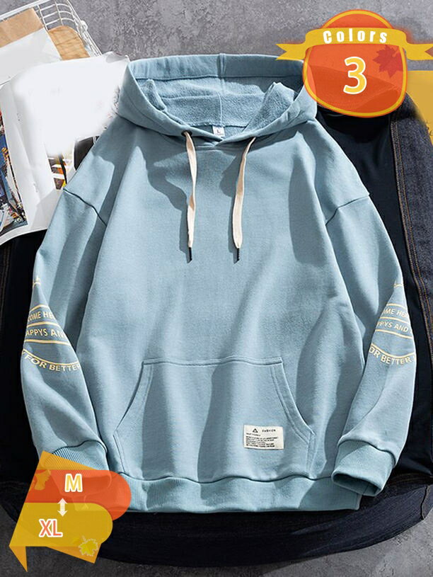 1000円OFFクーポン メンズ パーカー 長袖 秋服 プルオーバー 秋冬 ゆったり フード付 かっこいい おしゃれ 大きいサイズ スウェット 柔らかい 無地 黒 シンプル ストリート トップス ギフト プレゼント 冬服 秋服 春 秋 冬 fascimo