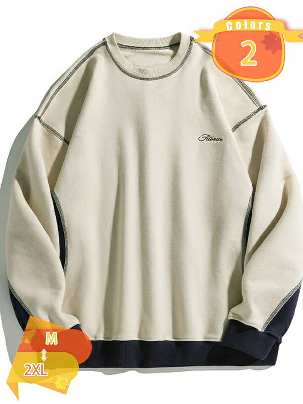 1000円OFFクーポン パーカー メンズ トレーナー 秋服 スウェット プルオーバー プリント柄 スエット プルパーカー 長袖 ぱーかー オシャレ ポケット とれーなー ラウンドネック トップス 男性用 ストリート系 服 かっこいい カジュアル 秋 冬 春 fascimo