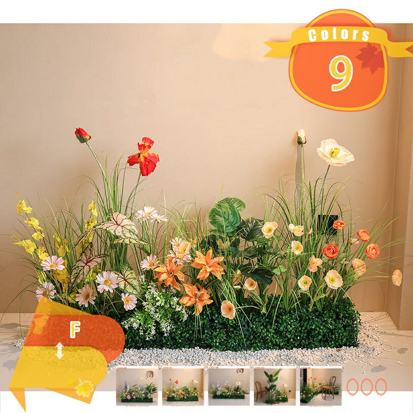 樂天商城 - 造花 シルクフラワー 屋外 人工観葉植物 本物そっくり リアルな外観 造花 美しい色 オフィス ショッピングモール 店舗装飾 庭 ルーム DIY造園 現代的装飾 自然の雰囲気 低木 家庭の窓 ガーデン 屋外 フェイクグリーン fascimo