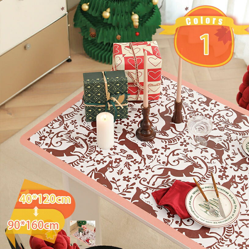 1000円OFFクーポン テーブルクロス ビニール 北欧風 田園風 PVC製 防油 撥水 テーブルカバー フローラル おしゃれ 撥油 大判 長方形 ホーム装飾 家庭用 業務用 結婚式 無地 装飾マット 食卓カバー テーブルマット 北欧 PVC オレンジ ずれにくい 手洗可 fascimo