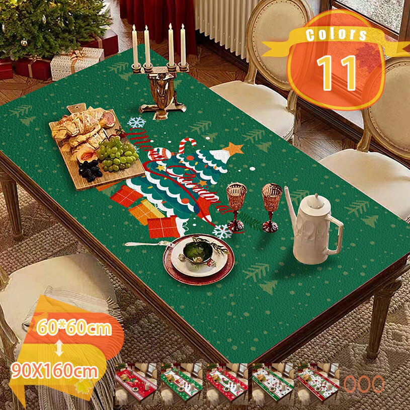 正方形 ビニールテーブルクロス ホーム装飾 多用途 PVC テーブルマット 北欧 食卓カバー 厚手 耐熱 防汚 おしゃれ マルチカバー ソフト 肌触り良い インテリア テーブルクロス 雑貨 部屋 クリスマス 新年 誕生日 食卓マット イベント fascimo