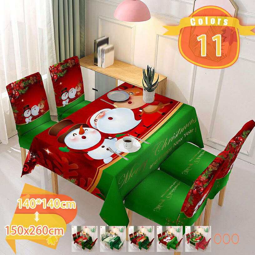 モダン テーブルクロス クリスマス 北欧 速乾 長方形 ポリエステル 耐久性 長方形テーブル 食卓カバー 机カバー おしゃれ 生活 引越し 汚れにくい 防油 防水 耐熱 台所 北欧風 インテリア 繊維 テーブルカバー 撥水 布 テーブルトップ装飾 fascimo