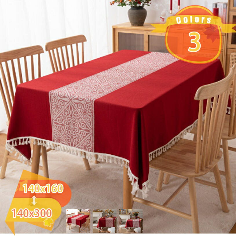 クリスマス ジャカード 長方形 テーブルクロス 防水 防汚 テーブルカバー しわ防止 多用途 ポリエステル繊維 雪の花 模様 北欧 洗濯可能 食卓カバー 厚手 耐熱 おしゃれ テーブルマット ソフト肌触り良い インテリア 雑貨 部屋 ホーム装飾 fascimo