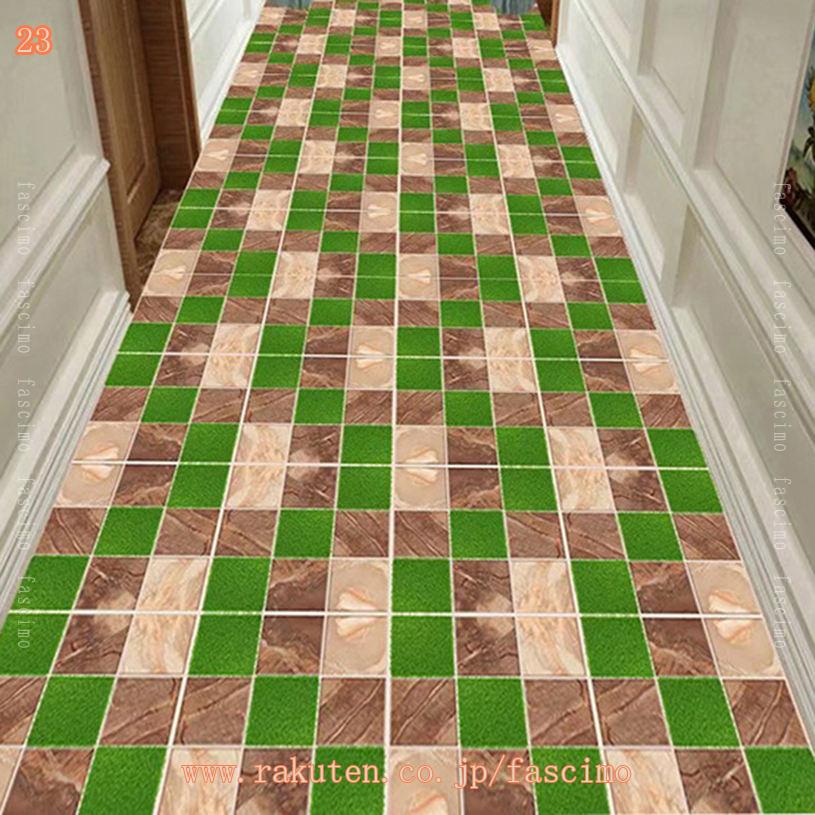 廊下敷き 廊下敷 モダンオーナメント ロングマット 日本製 滑りにくい 抗菌 防臭 吸水 速乾 おしゃれ ペルシャ風ノンスリップ アイボリー ベージュ グリーン 北欧 廊下用 廊下マット 宮廷風 フロアマット 床保護 fascimo
