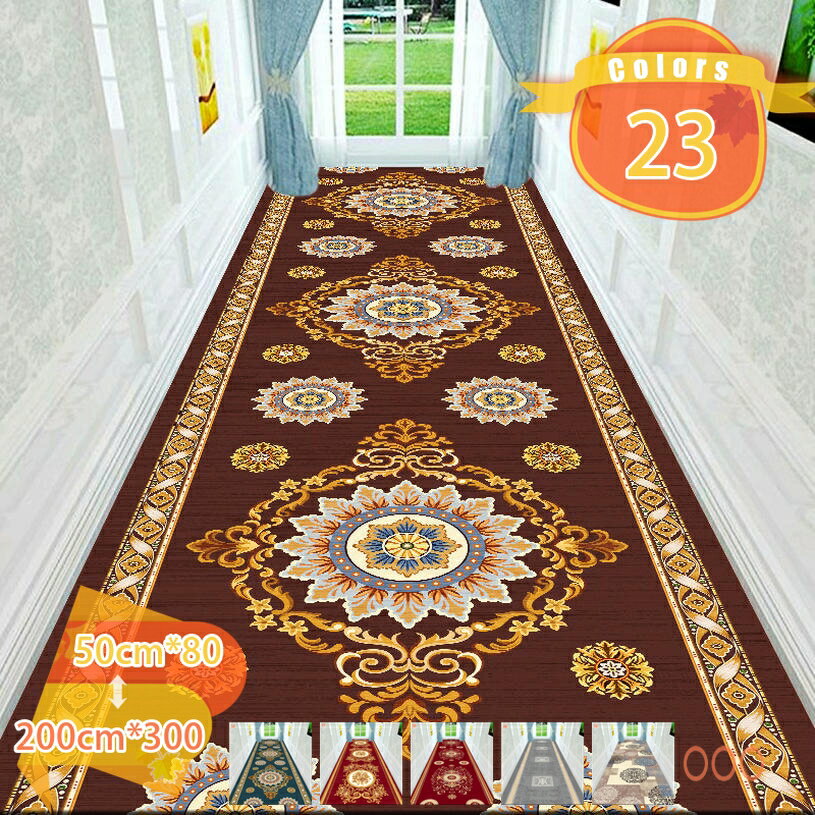 500円OFFクーポン 廊下敷き マルチロールカーペット 吸着マット 足腰負担軽減 洗える ずれない キッチンマット吸着 騒音対策 玄関マット ロングマット 付き床の保護 床暖房対応 新生活 fascimo