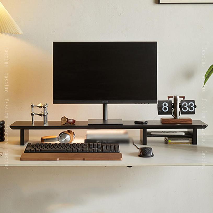 1000円OFFクーポン モニター台 机上ラック パソコン 木製 ディスプレイ 在宅勤務 在宅ワーク テレワーク リモートワーク モニタースタンド キーボード収納 木目 卓上 液晶モニター台 ノートパソコン収納 デスクラック オフィス テレワーク fascimo fascimo-10010579 FASCIMO サンプル画像3