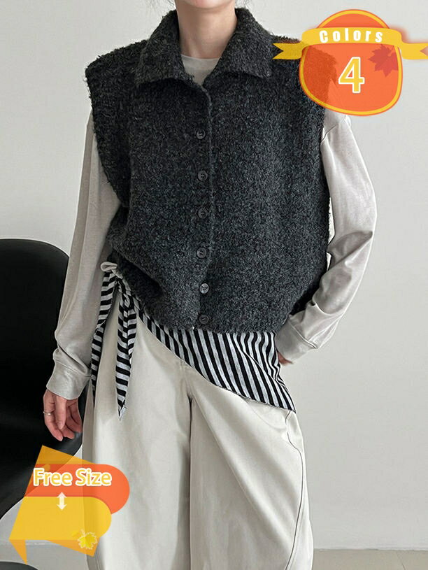 500円OFFクーポン セーター ベスト レディース ボタン 前開き ニット トップス アウター ノースリーブ タートルネック 柔らかい シンプル 伸縮性 ゆったり 大人 おしゃれ 秋 冬 春 体型カバー カットソー ジレ かわいい レイヤード 防寒 重ね着 暖かい fascimo(4.0)