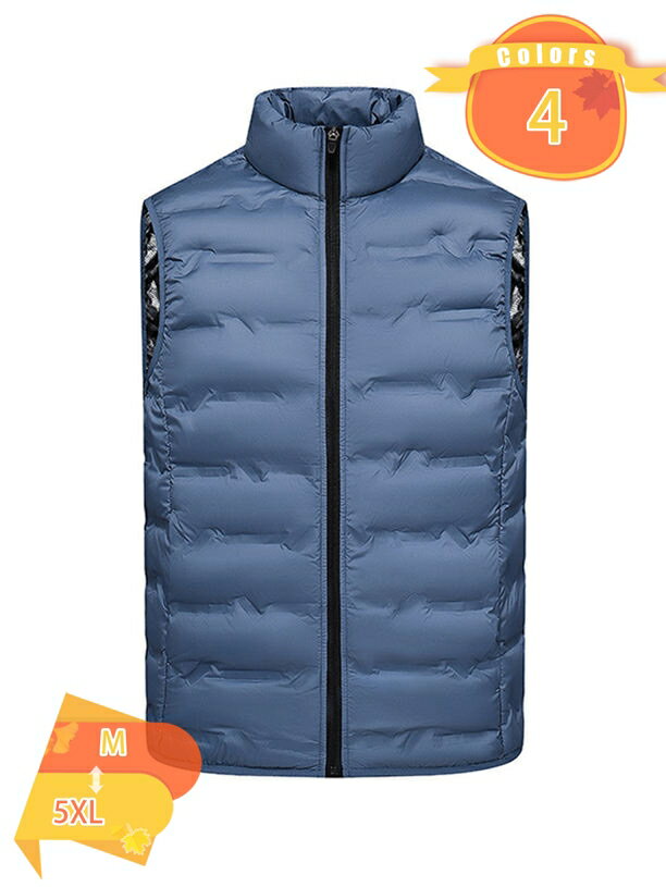 300円OFFクーポン メンズ ベスト 中綿ベスト アウター 保温 羽織り スーツ スリム 暖か 防風 防寒 トップス おしゃれ ジャケット カジュアル シンプ...