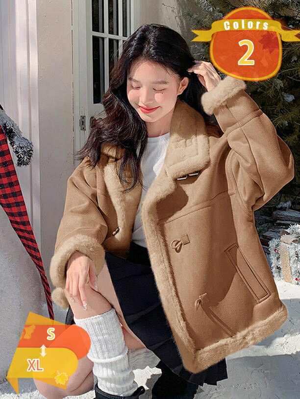 2000円OFFクーポン ボアジャケット レディース 長袖 フリースコート カジュアル シンプル 冬服 フェミニン もこもこ ふわふわ 防寒着 保温 アウター トップス ブルゾン 普段着 暖かい 通勤 通学 お出かけ 着痩せ トップス きれいめ fascimo