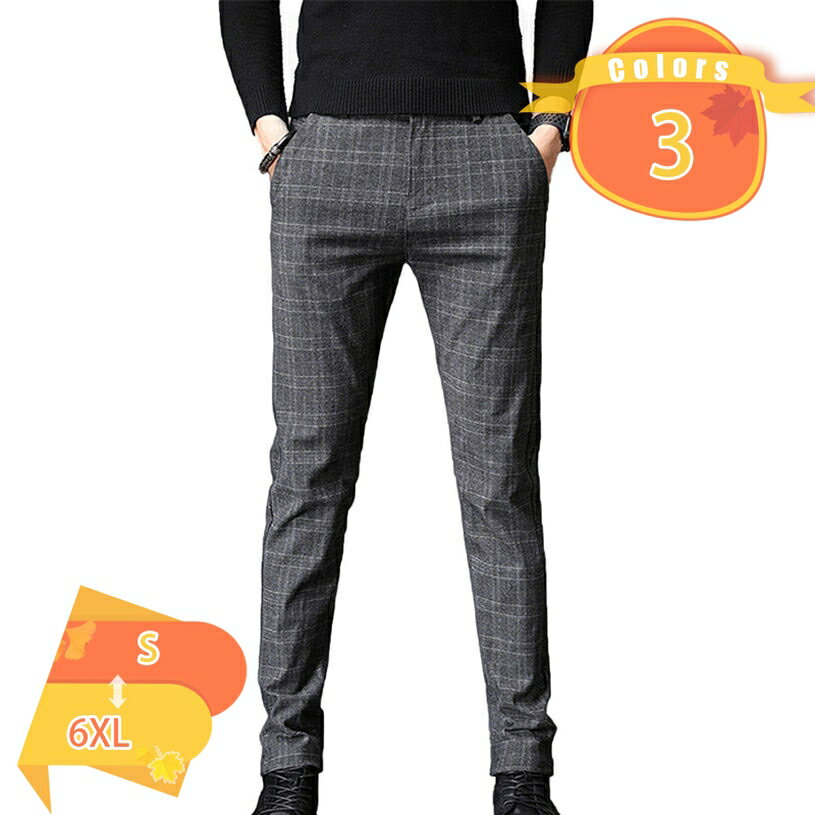 1000円OFFクーポン チノパン メンズ 裏起毛 ロングパンツ ビジネス ストレッチ ロング丈 秋冬 厚手 暖かい メンズ チェック柄パンツ 細身 スリム パンツ 美脚 テーパードパンツ 伸縮 ストレッチチノパンツ 防寒 fascimo