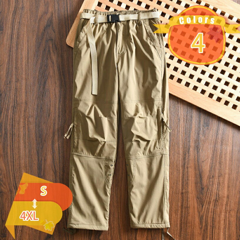 1000円OFFクーポン 暖かい カーゴパンツ 大きいサイズ メンズ 裏ボア 防寒 裏フリース 作業服 厚手 暖かい ミリタリーパンツ ミリタリー ロングパンツ チノパン 裏起毛 あったか 無地 秋 冬 アウトドア カジュアル fascimo