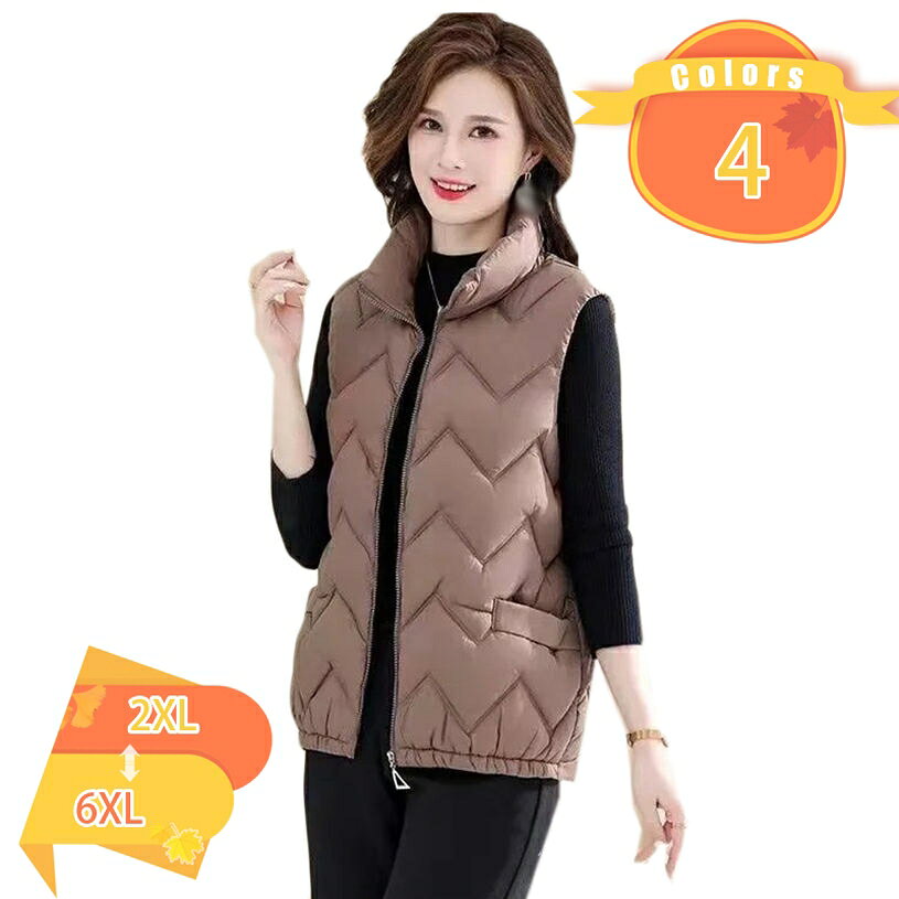 1000円OFFクーポン 防寒 スタンドカラー レディース 中綿ベスト 綿入れ ダウン アウター ベスト 防寒ベスト ショート丈 ノースリーブ あったか 大きめサイズ 体型カバー 着痩せ 秋冬 防寒 レディース ダウンベスト fascimo