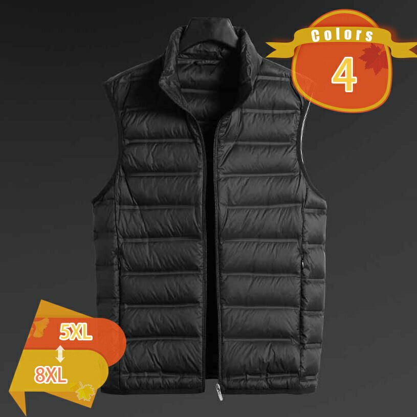 ゴルフ ダウンベスト メンズ ゴルフウェア シームレス ジャケット 大きいサイズ 蓄熱保温 撥水加工 アウター ブルゾン 軽量 スタンドカラー ファスナー 無地 スポーツ 防寒 秋冬 おしゃれ グレー ブラック fascimo