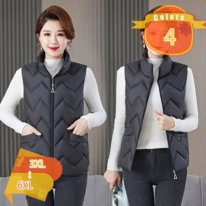 820円OFFクーポン 中綿ベスト ベスト 中綿 ダウン風 アウター レディース 秋冬 冬服 暖かい ジャケット 防寒着 保温性 洗濯可 スリム ショート丈 ダウンコート ノースリーブ お洒落 無地 寒い日 中綿ベスト 大きいサイズ fascimo