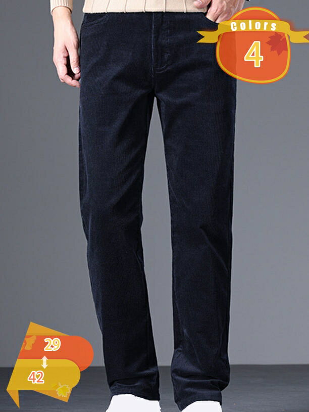 1000円OFFクーポン コーデュロイ パンツ ストレッチ スラックスパンツ ノータック チノパン 秋冬 メンズ コーデュロイ 柔らかい 秋冬服 紳士着 ズボン ボトムス fascimo