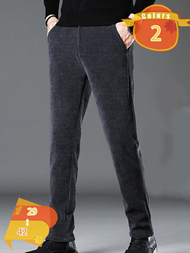 1000円OFFクーポン 厚手 コーデュロイパンツ メンズ 裏ボア チノパン ズボン ストレッチ 前ファスナー おしゃれ お洒落 ロングパンツ 長ズボン 男性 fascimo