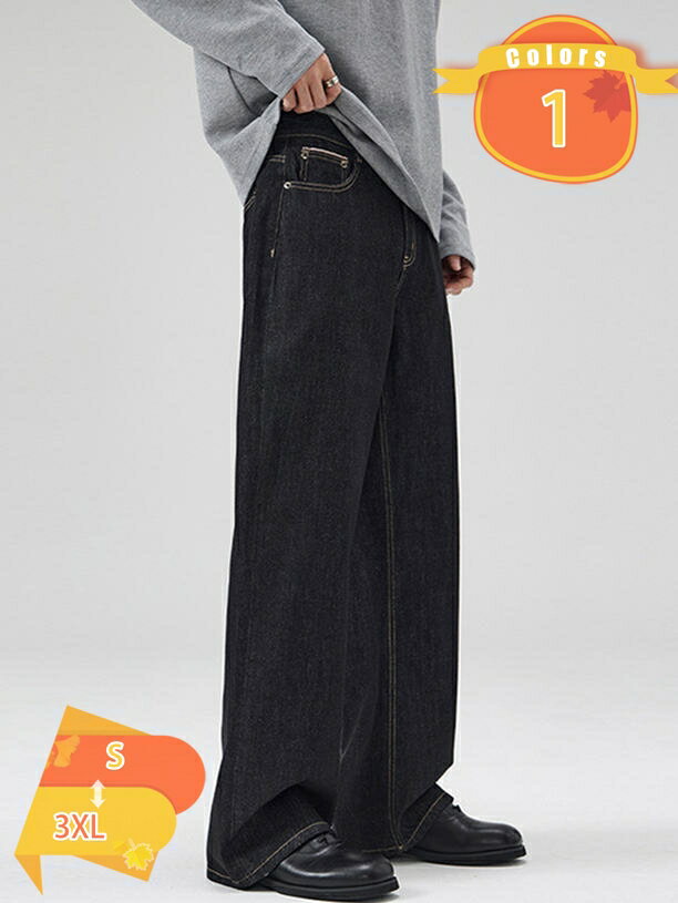 1000円OFFクーポン ゆったりブーツカットパンツ ジーパン 股上深め ベーシック デニムパンツ ジーンズ メンズ フレア 防寒 もこもこ 裏起毛 ズボン カジュアル アメカジ fascimo