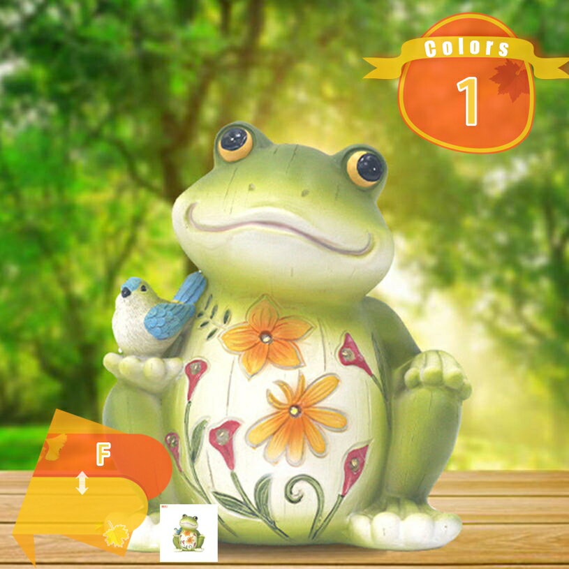 Rakuten - オブジェ 置物 おしゃれ ガーデンオーナメント カエル 動物 かわいい 大きい ガーデニング雑貨 ガーデンオブジェ 飾り 樹脂 置き物 インテリア アウトドア 部屋 庭 デコレーション 樹脂材質 庭 屋外用 大型 記念品 fascimo