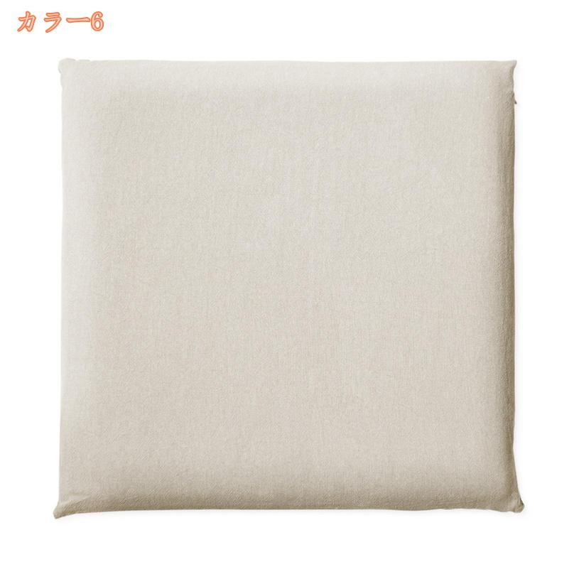 500円OFFクーポン フロアクッション 厚手 大きい スクエア 座布団 クッション 北欧風 おしゃれ 厚め 椅子 クッション ざぶとん かわいい ソファー用 床用 クッション オールシーズン 和座布団 ふわふわ 高反発 座面クッション 室内用 fascimo [2]