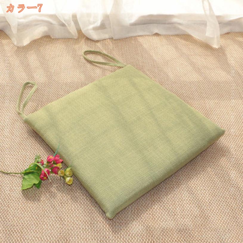 300円OFFクーポン チェア クッション 座布団 椅子用クッション ダイニングチェア用クッション 紐付きシートクッション 滑り止め 通気性 ダイニング チェア 食卓椅子用 低反発 いす フロア 畳 和室 洋室 体圧分散 座り心地いい お尻が痛くならない fascimo [3]