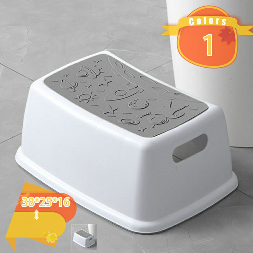 Step - 踏み台 足置き台 トイレステップ かわいい トイレスツール トイレ踏み台 トイレトレーニング 補助踏み台 補助便座 ステップ 高さ16cm スモールスツール 足台 多機能 滑り止め 持ち運び 収納便利 キッチン トイレなどに適用 fascimo