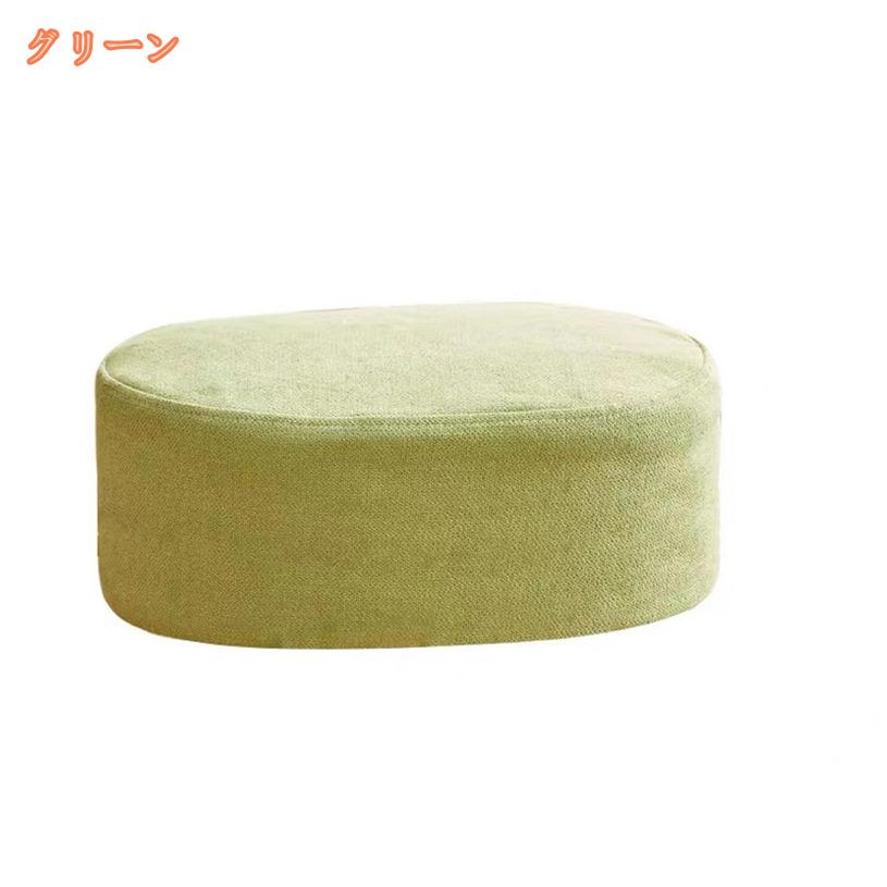 500円OFFクーポン スツール 椅子 楕円 幅37cm/47cm おしゃれ ベロア オットマン おしゃれ かわいい フレーム付き 高さ変更 スタッキング 重ねて収納 シンプル ゴールドフレーム 足置き リビング 部屋 玄関 ブルー グレー イエロー ピンク グリーン fascimo [2]