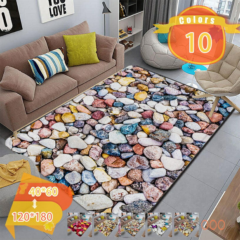 500円OFFクーポン 春夏秋冬用 ラグ カーペット 3D 花柄 ローズ柄 おしゃれ 北欧風 マット 夏用 ウォッシャブル 敷物 テレワーク 在宅 おしゃれ カーペット ラグマット モダンラグ チェアマット フラワー 防音 家庭用 オフィス用 プレゼント fascimo