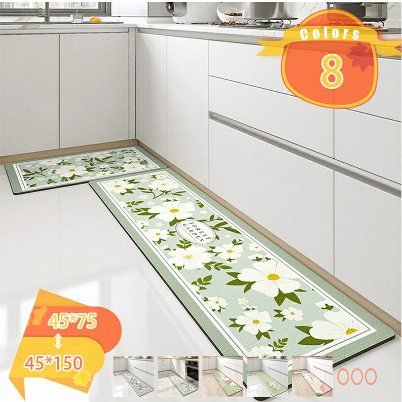 乐天商城 - 500円OFFクーポン キッチンマット 室内 洗える 玄関 マット 滑り止め 北欧 玄関まっと 屋内 おしゃれ ドアマット かわいい 泥落としマット 屋内用 台所マット バスマット おおきめ 玄関 まっと 大判 耐摩耗性マット 家庭用 店舗用 fascimo