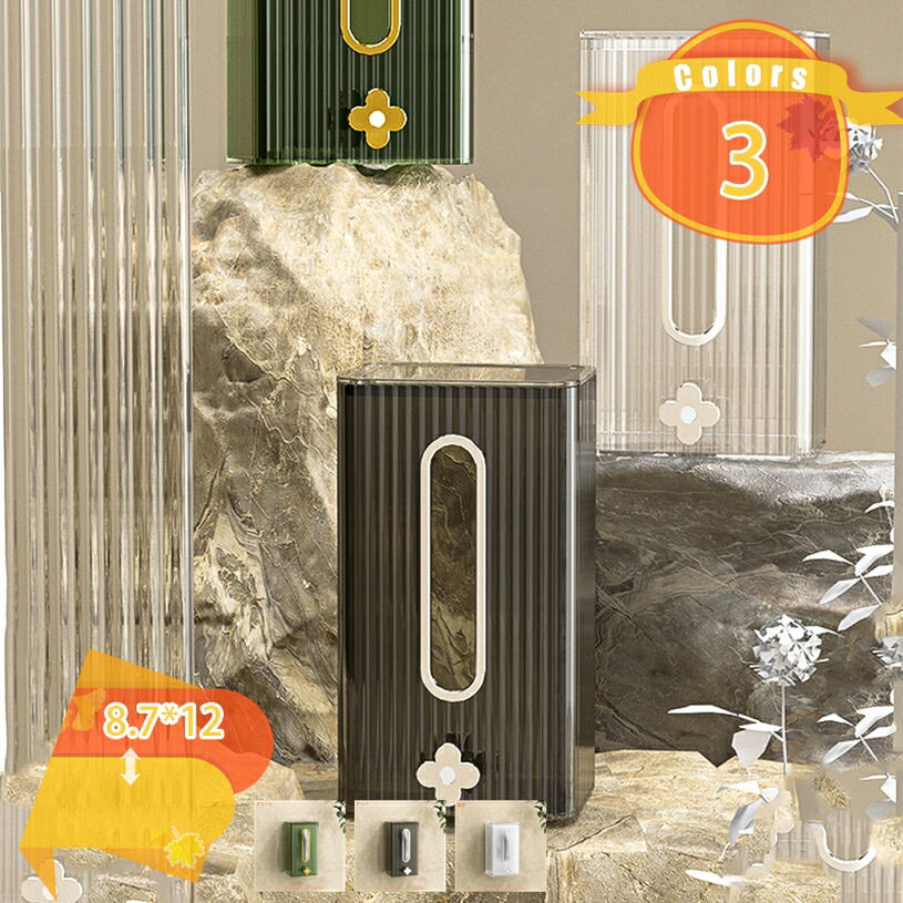 ペーパータオルホルダー ペーパーケース 吊り下げ ティッシュ収納 省スペース リビング 収納 北欧 グレ..