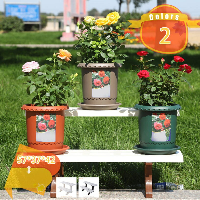 支架 - フラワースタンド 2段 園芸用品 観葉植物 台 園芸ラック 室内 フラワースタンド 室内 花台 おしゃれ ガーデンラック 屋外 鉢スタンド お花 観葉植物 花瓶 置き台 ベランダ 簡単組み立て 多機能 収納ラック 玄関 fascimo