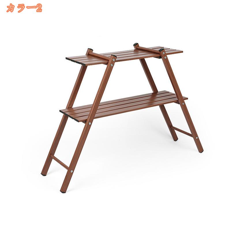 2000円OFFクーポン アイアンレッグラック 2段 2段ラック 室内 屋外 玄関 庭 シェル...