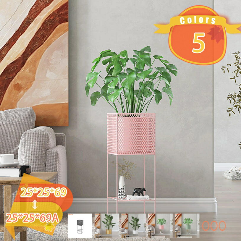 Stands - フラワースタンド プランタースタンド屋内の植物スタンド 2段式 花台 植物棚 屋外 室内 玄関 棚 鉢スタンド コンソールスタンド 簡易テーブル 小型テーブル 屋内植物コンテナ棚 観葉植物 鉢植え 盆栽 省スペース 便利 ファッション 北欧 植物 多肉植物多層 fascimo