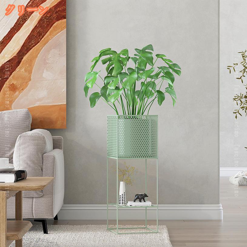 フラワースタンド プランタースタンド屋内の植物スタンド 2段式 花台 植物棚 屋外 室内 玄関 棚 鉢スタンド コンソールスタンド 簡易テーブル 小型テーブル 屋内植物コンテナ棚 観葉植物 鉢植え 盆栽 省スペース 便利 ファッション 北欧 植物 多肉植物多層 fascimo 3