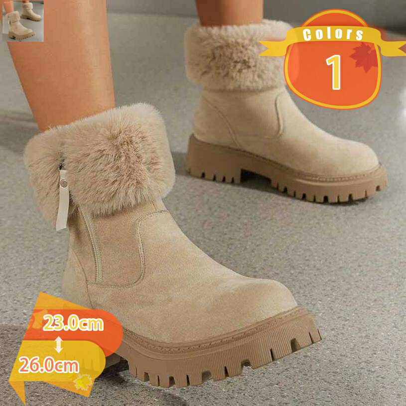 1000円OFFクーポン スノーブーツ サイドジップショートブーツ レディース イギリス風 防寒 裏ボア 美脚..
