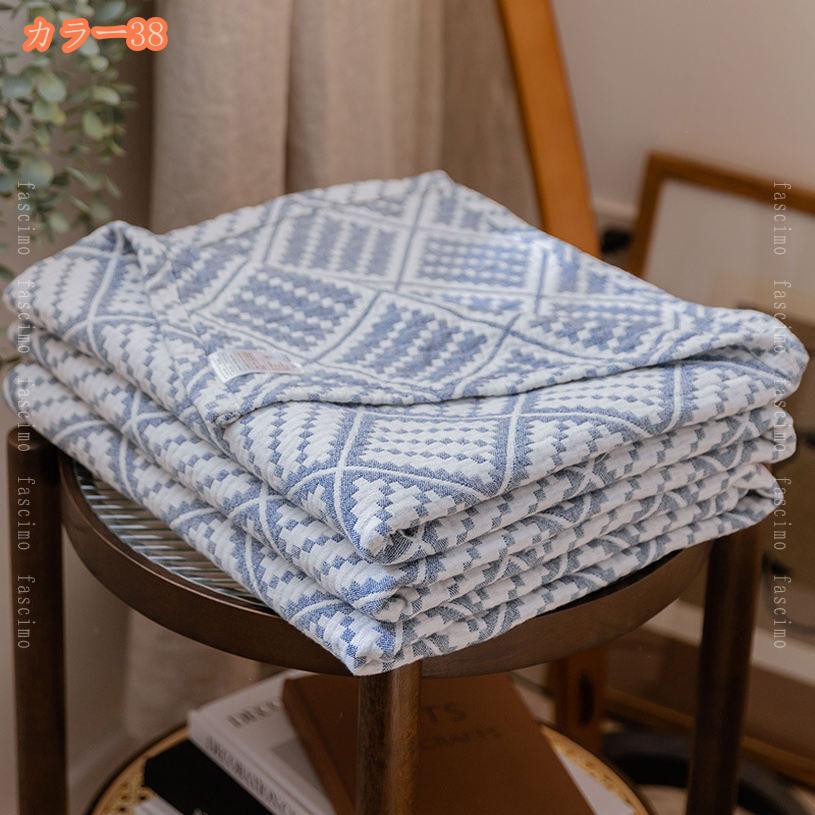 ガーゼケット 5重ガーゼ シングル 綿100％ 洗える やわらか 夏 肌掛け布団 冷房対策 タオルケット 丸洗いOK かわいい 柔らかい 掛け毛布 お昼寝 子供部屋 車 旅行 ガーゼケット 夏 オールシーズン キルトケット fascimo 3