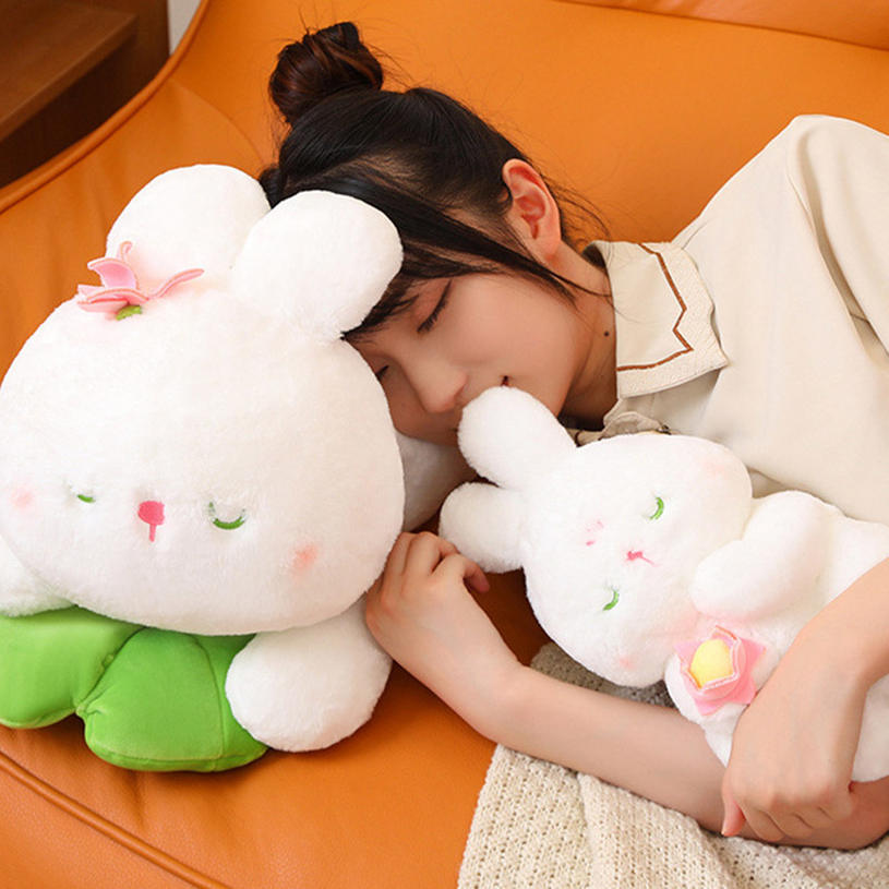 ウサギ ぬいぐるみ うさぎ 縫いぐるみ 花 バレンタインデープレゼント 兎 ぬいぐるみ 大きいぬいぐるみ 手触り ふわふわ 動物ぬいぐるみ 抱きまくら 抱き枕 ウサギ 洗える 気持ちいい 可愛い かわいい fascimo