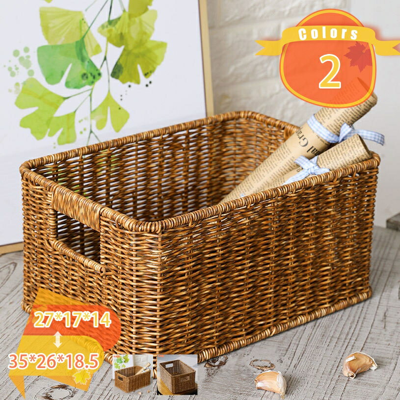 500円OFFクーポン 収納かご 収納バスケット 卓上収納 収納ボックス 衣類 書類 収納カゴ 籠 引き出し ストレージバスケット 和風 カゴ タオル収納 小物入れ 衣類収納かご おしゃれ 和風 北欧 ランドリーバスケット ランドリーボックス 籐 ラタン fascimo