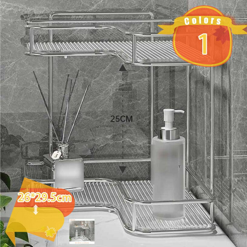 500円OFFクーポン 北欧風 収納ラック 棚 バスルーム お風呂 洗面所 キッチン スパイスラック キッチン収納 インテリア シンプル 小物置き 寝室 居間 整理 化粧品収納 装飾品収納 卓上収納 コスメ お風呂場 浴室用 物置台 fascimo