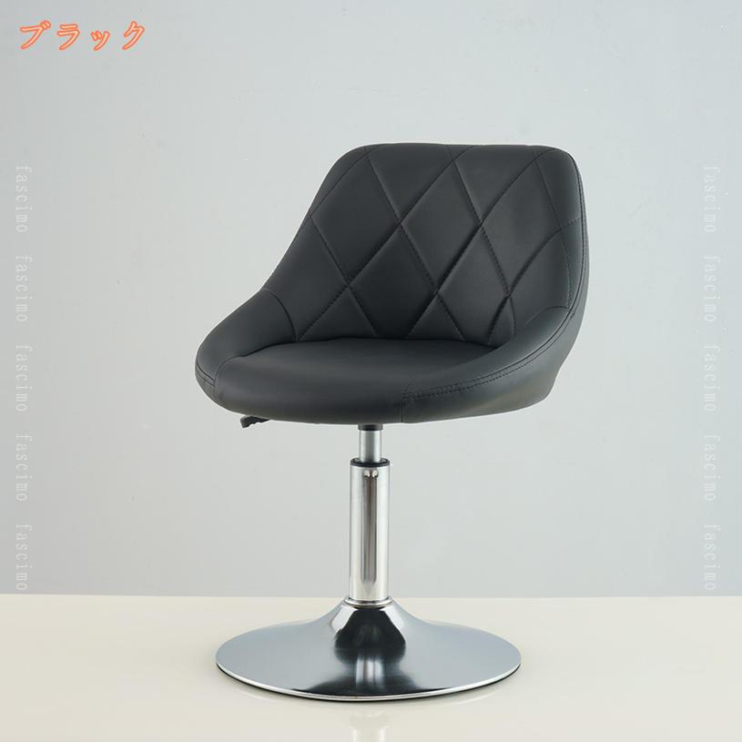カウンターチェア 1脚 ハイスツール 丸椅子 360度回転 高さ調節 40~55cm 足置き PUレザー クッション ヴィンテージ風 回転式 昇降式 足置き カフェ風 おしゃれ 高さ調節可能 カウンターチェア 背もたれ バーチェア fascimo [2]