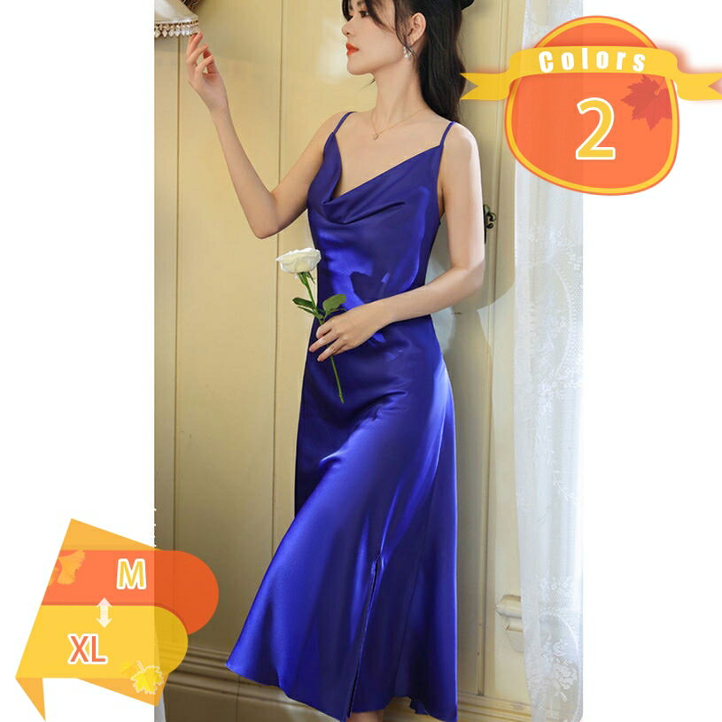 Rakuten - 500円OFFクーポン ネグリジェ 姫系 夏 ルームウエア パジャマ カジュアル ネグリジェ シンプル vネック ワンピース ロングワンピース 母の日 プルオーバー ホームウェア ロング丈 授乳服 ナイト夜 ブラウン XL fascimo