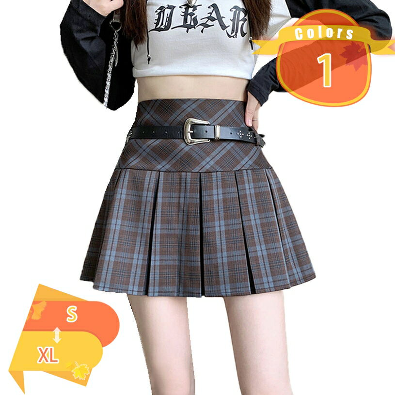 500円OFFクーポン プリーツスカート 制服 ミニスカ Aライン スカート ハイウェスト インナー付き 通学 卒業式 きれいめ 肌に優しい ゴルフスカート テニス 縦長効果 高見え プリーツスカート タックスカート チェックプリーツスカート fascimo