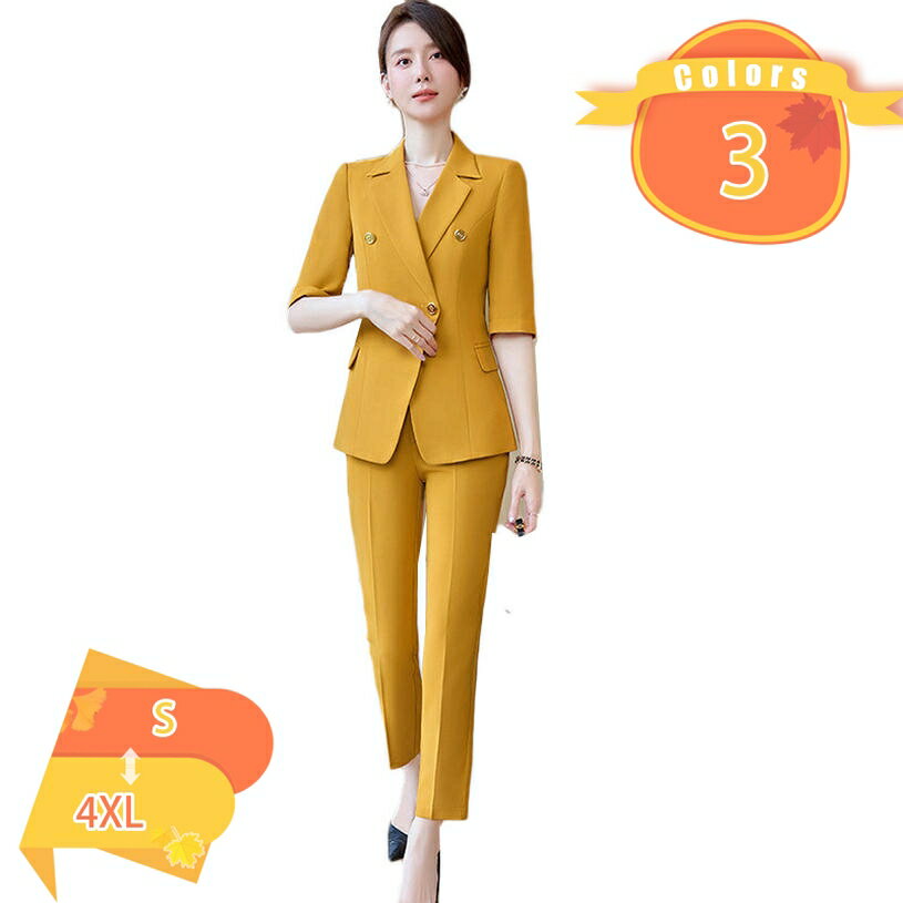 Rakuten - 1000円OFFクーポン セットアップ パンツスーツ レディース フォーマル OL 通勤 オフィス 事務服 セレモニー テーパードパンツ 30代 40代 50代 ママ 母 卒業式 入学式 結婚式 二次会 スーツ 2点セット オフィススーツ リクルート fascimo