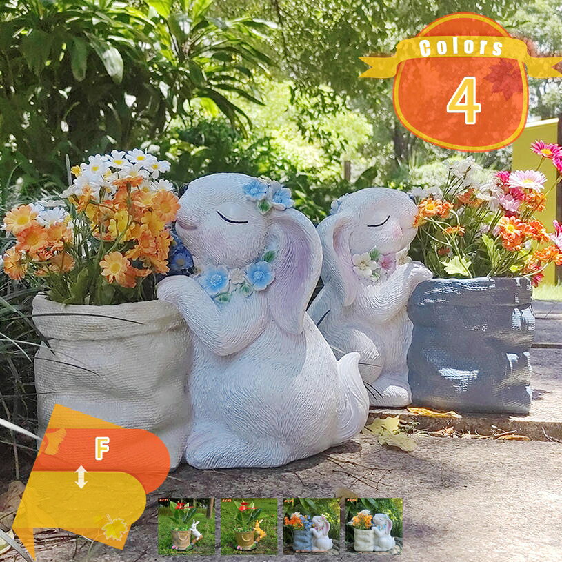 癒しグッズ 小型植木鉢 観葉植物植木鉢 ガーデンオーナメント サボテン鉢 サボテンポット 置物ガーデンオブジェ アクセサリー ガーデンオブジェ ガーデンポット 手のひらサイズ 動物像 置物クラフト スタイリッシュ fascimo