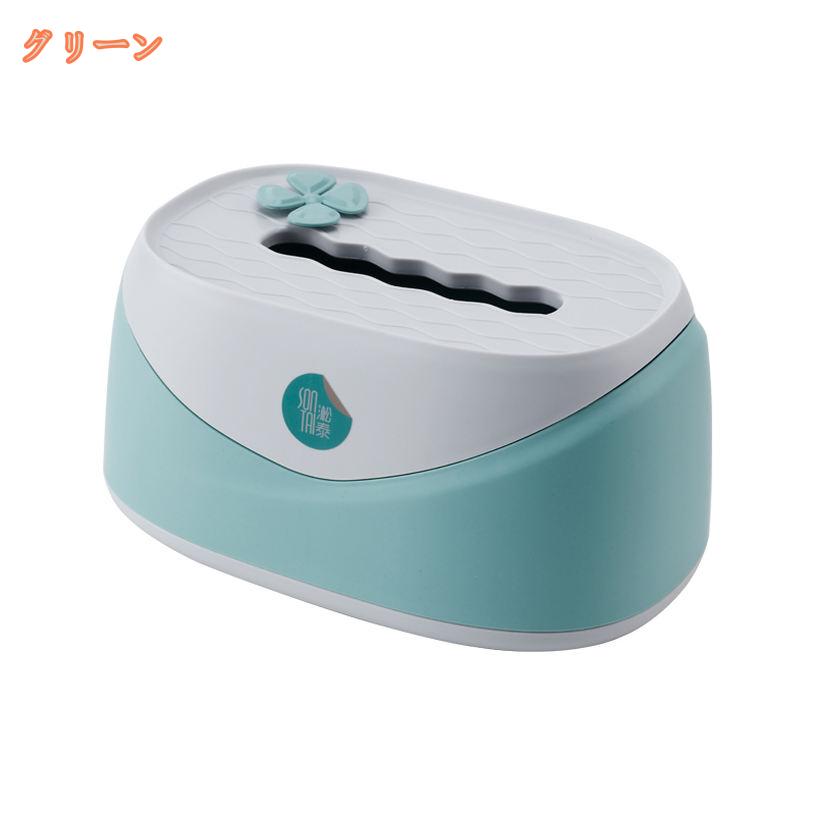 FASCIMOの300円OFFクーポン ティッシュケース 卓上 インテリア雑貨 オフィス ペーパータオル用 生活感 ピンク プラスチック つめかえ用 おしゃれ 置き型 グリーン 防水ティッシュボックス モダン 使いやすい インテリア リビングルーム 洗面台 お手拭き fascimo｜アングル3
