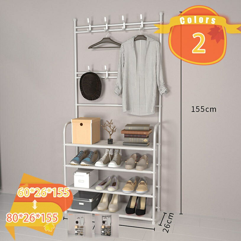 シューズラック 4段 靴収納 省スペース 幅60/80cm シューズラックスリム 帽子収納 キャップ かばんかけ シューズボックス スリム 玄関に靴を効率収納 靴入れ 組み立て式 収納ボックス オープン式 ケース 新生活 シューズラック fascimo