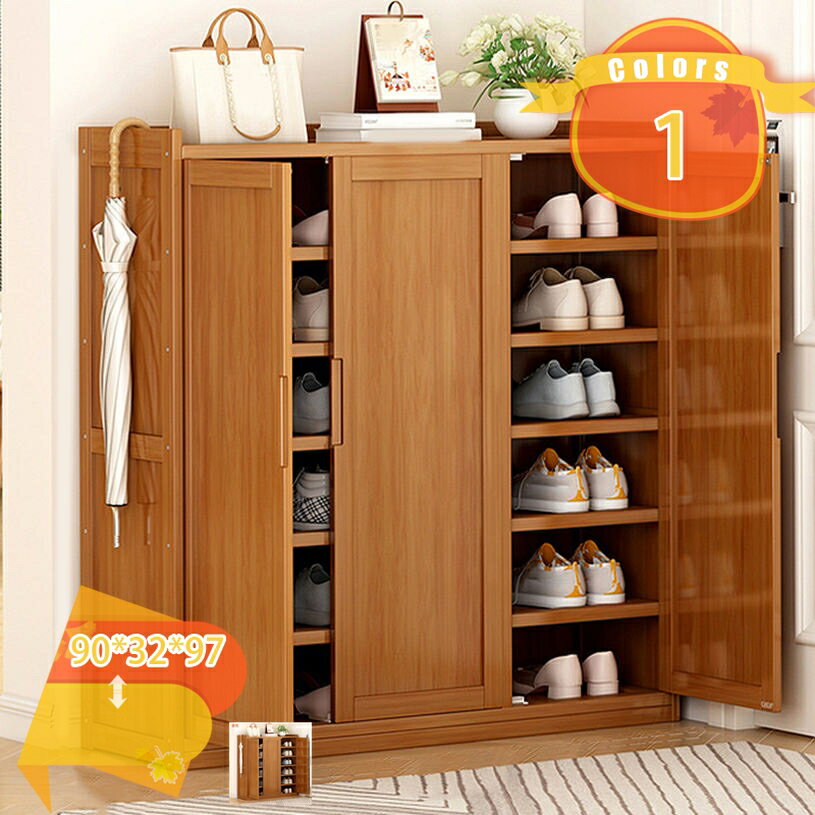 Rakuten - 靴箱 シューズラック 幅90cm スリム 奥行32cm 下駄箱 シューズボックス 大容量 収納棚 靴棚 玄関収納 玄関用品 北欧 食器棚 収納 棚 食器 ラック 家具 靴ラック ラック 靴箱 おしゃれ コンパクト シンプル 省スペース 靴入れ fascimo