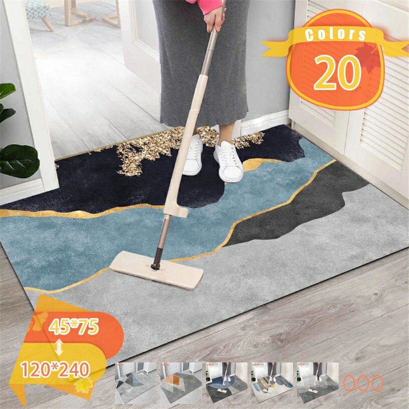 Door Mats - 玄関マット 屋内 ドアマット おしゃれ 泥落とし 洗える 北欧風 モダン 滑り止め 低反発 業務用 家庭用 オフィス用 ラグ カーペット ホットカーペット対応 fascimo