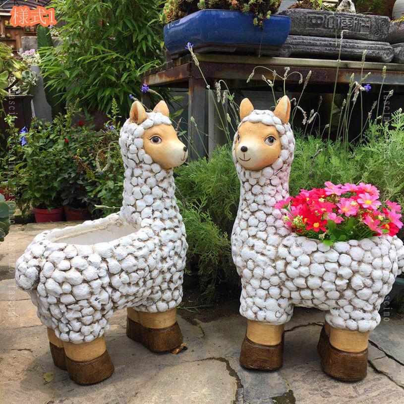 置物 植木鉢 動物 ガーデニング用品 おしゃれ 置き物 ガーデンオブジェ 庭 飾り インテリア オーナメント アニマル 園芸用品 オブジェ かわいい 玄関 ベランダ アウトドア デコレーション 新築祝い 誕生日 プレゼント fascimo 2