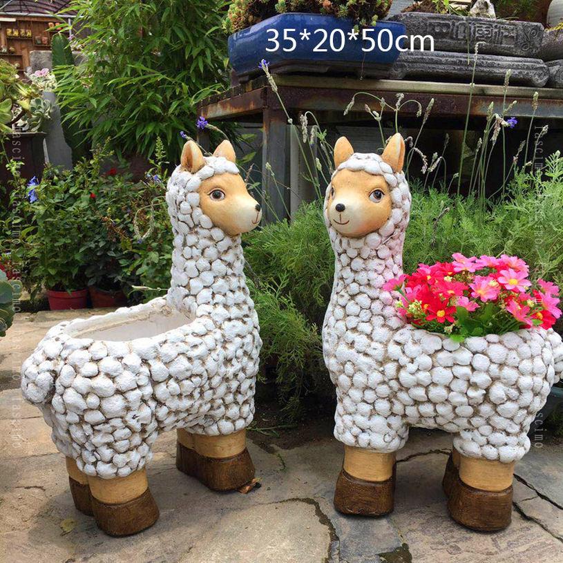 置物 植木鉢 動物 ガーデニング用品 おしゃれ 置き物 ガーデンオブジェ 庭 飾り インテリア オーナメント アニマル 園芸用品 オブジェ かわいい 玄関 ベランダ アウトドア デコレーション 新築祝い 誕生日 プレゼント fascimo 3